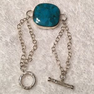 Turquoise Bracelet in Sterling Silver